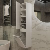 Товар: Шкаф пенал SanVit Турин 32 pturin подвесной Белый глянцевый - фото 8 Шкаф пенал SanVit Турин 32 pturin подвесной Белый глянцевый — фото 8, Мебель для ванной