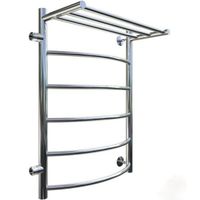 Водяной полотенцесушитель Тругор Приоритет 1 П ПМ L 80x50 с полкой Хром — фото 1, Водяные полотенцесушители