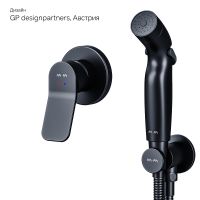 Гигиенический душ со смесителем AM.PM X-Joy F40H85A22 Черный — фото 11, Гигиенические души