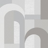 Обои Andrea Rossi Gallinara 54318-6 Винил на флизелине (1,06*10,05) Серый/Белый, Геометрия/Абстракция — фото 1, Обои для стен