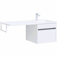 Тумба с раковиной Aquanet Токио 110 R 239209 подвесная Белая — фото 1, Тумбы с раковиной