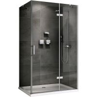 Душевой уголок Abber Zart 90x90 AG08090-S91 профиль Хром стекло прозрачное — фото 1, Квадратные душевые уголки