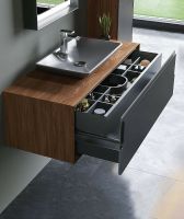 Товар: Тумба с раковиной Orka Craft 80 5003987 подвесная Орех Антрацит - фото 2 Тумба с раковиной Orka Craft 80 5003987 подвесная Орех Антрацит — фото 2, Мебель для ванной