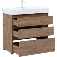 Тумба под раковину Aquanet Nova Lite 85 302477 Дуб рустикальный — фото 4, Тумбы под раковину