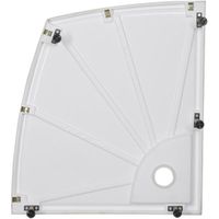 Душевой поддон из искусственного камня Aquanet Ivo 90x100 L 180597 Белый — фото 5, Душевые поддоны из искусственного камня