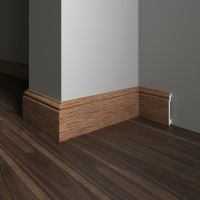 Плинтус Decor-Dizayn 701-83SH 2400x16x100 мм — фото 2, Плинтуса напольные