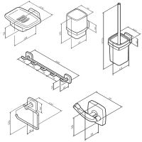 Набор аксессуаров для ванной AM.PM Gem AK90D2106B Черный матовый — фото 40, Наборы аксессуаров для ванной комнаты