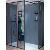 Товар: Душевая стенка Jacob Delafon Nouvelle Vague 40 E94WI40-VTG профиль Черный матовый стекло тонированное - фото 1 Душевая стенка Jacob Delafon Nouvelle Vague 40 E94WI40-VTG профиль Черный матовый стекло тонированное — фото 1, Боковые стенки