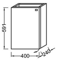 Товар: Тумба под раковину Stella Polar Концепт 40 SP-00000008 подвесная Белая - фото 3 Тумба под раковину Stella Polar Концепт 40 SP-00000008 подвесная Белая — фото 3, Тумбы под раковину
