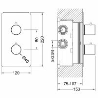 Товар: Смеситель для душа Aquatek Европа AQ1393CR с термостатом Хром - фото 2 Смеситель для душа Aquatek Европа AQ1393CR с термостатом Хром — фото 2, Смеситель для душа