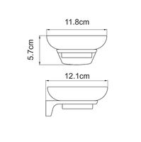 Мыльница WasserKRAFT Aisch K-5929 Золото матовое — фото 3, Мыльницы