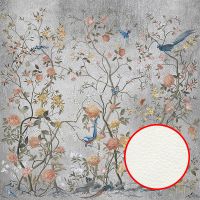 Товар: Фреска Ortograf Silver&Gold 32833 Фактура флок FLK Флизелин (2,7*2,7) Серебряный/Разноцветный, Деревья/Цветы/Птицы - фото 1 Фреска Ortograf Silver&Gold 32833 Фактура флок FLK Флизелин (2,7*2,7) Серебряный/Разноцветный, Деревья/Цветы/Птицы — фото 1, Фрески