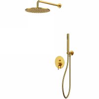 Душевая система Whitecross Y brushed gold YSET04GLB Брашированное золото — фото 1, Душевое оборудование. Душевая программа