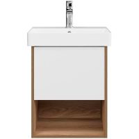 Тумба под раковину Kerama Marazzi Pro 50 PRO.50.1\OLM подвесная Белая матовая Швейцарский вяз — фото 2, Тумбы под раковину