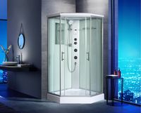 Душевая кабина WeltWasser WW500 Nesse 904 90x90 10000003284 профиль Хром стекло прозрачное — фото 3, Душевые кабины