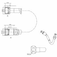 Комплект верхнего и ручного душа Vincea Inspire VSHH-3I2AHMB Черный матовый — фото 14, Встраиваемые душевые комплекты