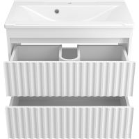 Товар: Тумба с раковиной Brevita Balaton 75 УТ000014507 подвесная Белая матовая - фото 3 Тумба с раковиной Brevita Balaton 75 УТ000014507 подвесная Белая матовая — фото 3, Мебель для ванной