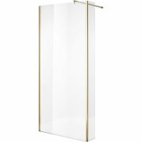 Душевая перегородка Niagara Nova 90 NG-644-90GOLD профиль Холодное золото стекло прозрачное — фото 1, Душевые перегородки