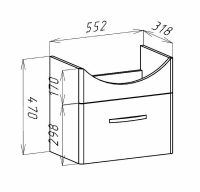 Товар: Тумба под раковину Bellezza Анкона 60 4639609090011 подвесная Белая - фото 5 Тумба под раковину Bellezza Анкона 60 4639609090011 подвесная Белая — фото 5, Тумбы под раковину