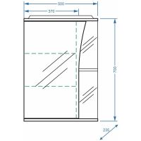 Товар: Зеркальный шкаф Stella Polar Волна Винчи 50 SP-00000033 с подсветкой Белый - фото 4 Зеркальный шкаф Stella Polar Волна Винчи 50 SP-00000033 с подсветкой Белый — фото 4, Мебель для ванной