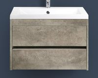 Товар: Тумба под раковину Art&Max Family-750-2C-SO-CV подвесная Цемент - фото 2 Тумба под раковину Art&Max Family-750-2C-SO-CV подвесная Цемент — фото 2, Мебель для ванной