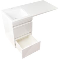 Товар: Тумба под раковину Style Line Даллас Люкс Plus 100 СС-00002349 подвесная Белая - фото 3 Тумба под раковину Style Line Даллас Люкс Plus 100 СС-00002349 подвесная Белая — фото 3, Мебель для ванной
