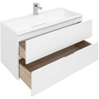 Товар: Тумба под раковину Aquanet Алвита 100 235341 подвесная Белая - фото 3 Тумба под раковину Aquanet Алвита 100 235341 подвесная Белая — фото 3, Мебель для ванной