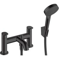Смеситель на борт ванны Hansgrohe Vernis Blend 71461670 Черный матовый — фото 1, Смесители на борт ванны