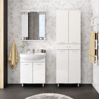 Тумба под раковину Onika Стелла 65 Белая — фото 2, Мебель для ванной