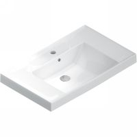 Раковина Kerama Marazzi Cubo 80 CU.wb.80 Белая глянцевая — фото 1, Раковины подвесные