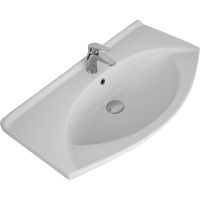 Тумба с раковиной Misty Чегет 85 УТ000013349 Белая глянцевая — фото 5, Тумбы с раковиной