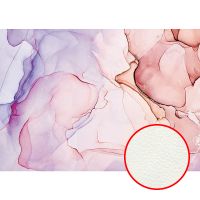 Фреска Ortograf Fluid art 33790 Фактура флок FLK Флизелин (3,8*2,7) Сиреневый/Розовый, Абстракция — фото 1, Фрески