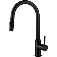 Смеситель для кухни Aquatek Европа Черный матовый арт-AQ1384MB — фото 1, Смесители для кухни