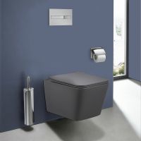 Унитаз Vincea Q-Line VT1-12MA подвесной Антрацит матовый с сиденьем Микролифт — фото 8, Подвесные унитазы