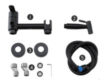 Гигиенический душ со смесителем Frap H801-6 F20801-6 Черный матовый — фото 10, Гигиенические души