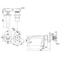 Товар: Смеситель для раковины Toto GM TLG09308R Хром - фото 2 Смеситель для раковины Toto GM TLG09308R Хром — фото 2, Смесители для раковины