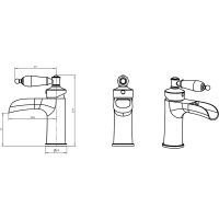 Товар: Смеситель для раковины Boheme Vogue Crystal 211-CRST Золото - фото 6 Смеситель для раковины Boheme Vogue Crystal 211-CRST Золото — фото 6, Смесители