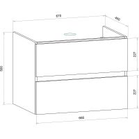 Товар: Тумба под раковину Art&Max AM-Techno-700-2C-SO-LW674 подвесная Дуб мадейра янтарь - фото 10 Тумба под раковину Art&Max AM-Techno-700-2C-SO-LW674 подвесная Дуб мадейра янтарь — фото 10, Мебель для ванной