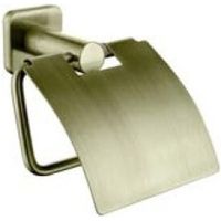 Держатель туалетной бумаги Kaiser KH-4700 с крышкой Бронза — фото 1, Держатели туалетной бумаги