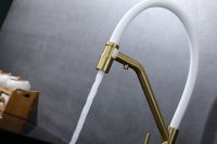 Смеситель для кухни Splenka S70.62.03 Золото матовое Белый — фото 17, Смесители для кухни