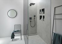 Смеситель для душа Hansgrohe ShowerSelect 15763670 с термостатом Черный матовый — фото 2, Смеситель для душа