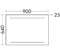 Товар: Зеркало Burgbad 90 SIHH090 с подсветкой с сенсорным выключателем - фото 4 Зеркало Burgbad 90 SIHH090 с подсветкой с сенсорным выключателем — фото 4, Мебель для ванной