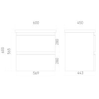 Товар: Тумба под раковину Laparet Electra 60 LE-WCAB-60-222 подвесная Дуб Рока - фото 4 Тумба под раковину Laparet Electra 60 LE-WCAB-60-222 подвесная Дуб Рока — фото 4, Мебель для ванной