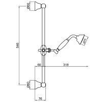 Товар: Душевой гарнитур Webert Comfort AC0384065 Бронза - фото 2 Душевой гарнитур Webert Comfort AC0384065 Бронза — фото 2, Душевые гарнитуры