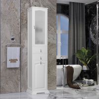 Товар: Шкаф пенал Opadiris Риспекто 40 R 00-00005839 с бельевой корзиной Белый матовый - фото 2 Шкаф пенал Opadiris Риспекто 40 R 00-00005839 с бельевой корзиной Белый матовый — фото 2, Мебель для ванной