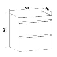 Товар: Тумба под раковину Runo Манхэттен 75 00-00001019 Серый бетон Белая - фото 5 Тумба под раковину Runo Манхэттен 75 00-00001019 Серый бетон Белая — фото 5, Тумбы под раковину
