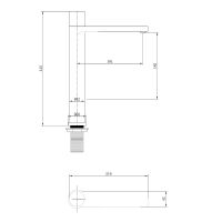 Смеситель для раковины Abber Rund Черный матовый арт-AF8711B — фото 3, Смесители для раковины