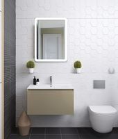 Товар: Тумба под раковину Art&Max Latina 80 AM-Latina-800-1C-SO-BGM подвесная Серо-бежевая матовая - фото 7 Тумба под раковину Art&Max Latina 80 AM-Latina-800-1C-SO-BGM подвесная Серо-бежевая матовая — фото 7, Мебель для ванной