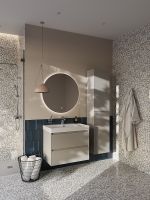 Тумба под раковину Roca Ona 80 A857630510 подвесная Бежево-серый матовый — фото 7, Мебель для ванной