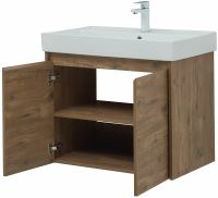 Тумба под раковину Aquanet Nova Lite 75 298852 подвесная Дуб рустикальный — фото 11, Мебель для ванной